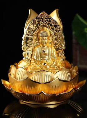 摆件观音汽车车佛像佛车载内香水饰品创意千手座合金三面四面财神