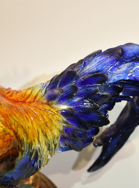 全铜公鸡摆件十二生肖鸡家居客厅办公室桌面装饰金鸡报晓工艺礼品