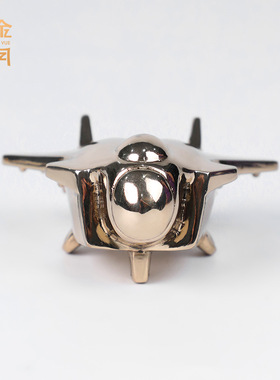 铜艺坊国之重器黄铜战斗飞机模型摆件航天飞机手办纪念品卡通礼物