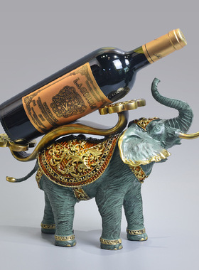 全铜大象酒架客厅电视柜酒柜装饰品摆件家居饰品乔迁新居礼品礼物