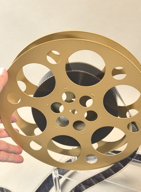 金色铁皮电影片夹摆件文艺软装