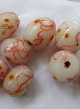 手工祥云项链琉璃珠