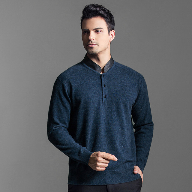 Rishen V-neck Casual Business Pullover Warm Sweater