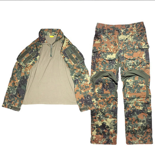 军迷德国GEN3德斑战术蛙服Flecktarn丛林斑点Gen3蛙服cos道具服套 - 图3