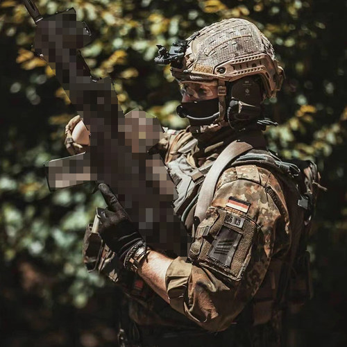 军迷德国GEN3德斑战术蛙服Flecktarn丛林斑点Gen3蛙服cos道具服套 - 图0