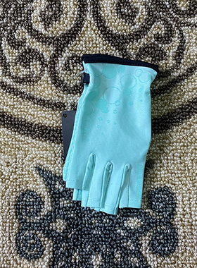 戴过都说好夏季女开车骑车防晒遮阳线冰丝弹力半指漏指防滑手套