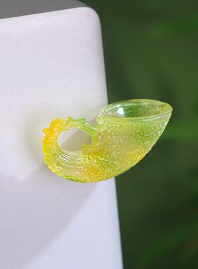 唐三彩牛角形孔雀杯博物馆冰箱贴