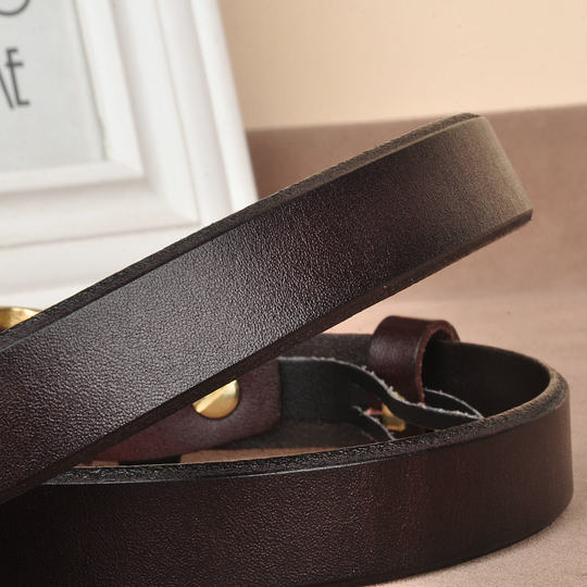 铜头＋纯皮  皮带女设计感小众真皮头层牛皮女士腰带配牛仔裤百搭