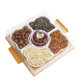 Ceramic coffee table box with cover snacks and fruit plate