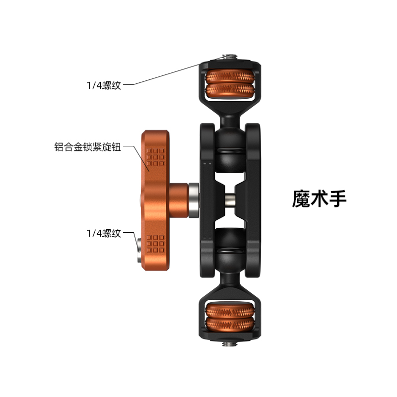 斯丹德大力夹魔术手多功能拓展豌豆荚支架配件怪手云台相机通用-图2