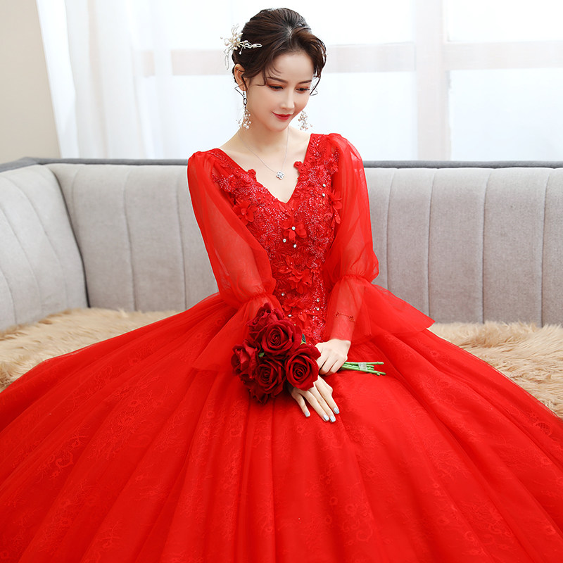 晚礼服2024新款艺考独唱演出服蓬蓬裙显瘦大码长袖美声主持人晚装,淘宝优惠券,粉丝福利购,淘宝优惠卷