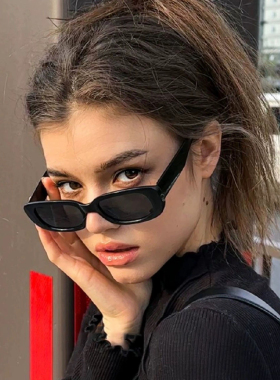 美式复古防紫外线猫眼墨镜