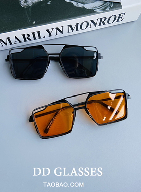 防紫外线方框街拍潮流男女款墨镜