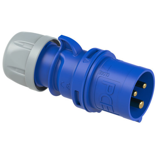 奥地利PCE防水防尘插头插座工业连接器220V-32A-3芯-IP44-Typ023 - 图3