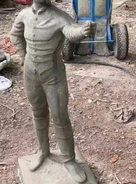 原创骑士骑手马夫玻璃钢雕塑马场摆件家居装饰品草坪落地景观摆设