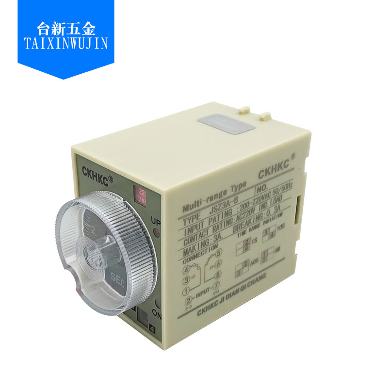 CKHKC西克西 时间继电器JSZ3A-B通电延时 1S/10S/60S/6M 220v - 图1