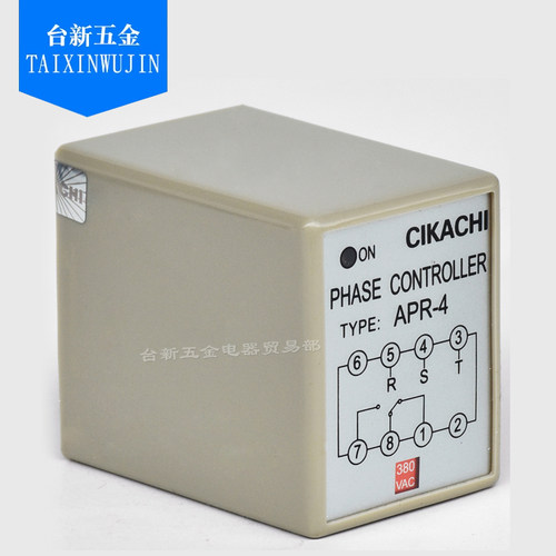 正品CIKACHI台湾嘉阳 APR-4 AC380V相序保护 防止缺相逆相控制器 - 图2