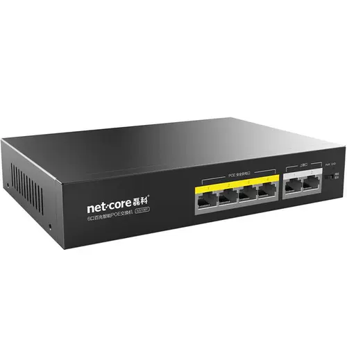 Leico NS106P 100M Переключатель POE 6 Порт -дивизировочный концентратор Мониторинг камеры Сепаратор сетевого сетевого сетевого переключателя молниеносный