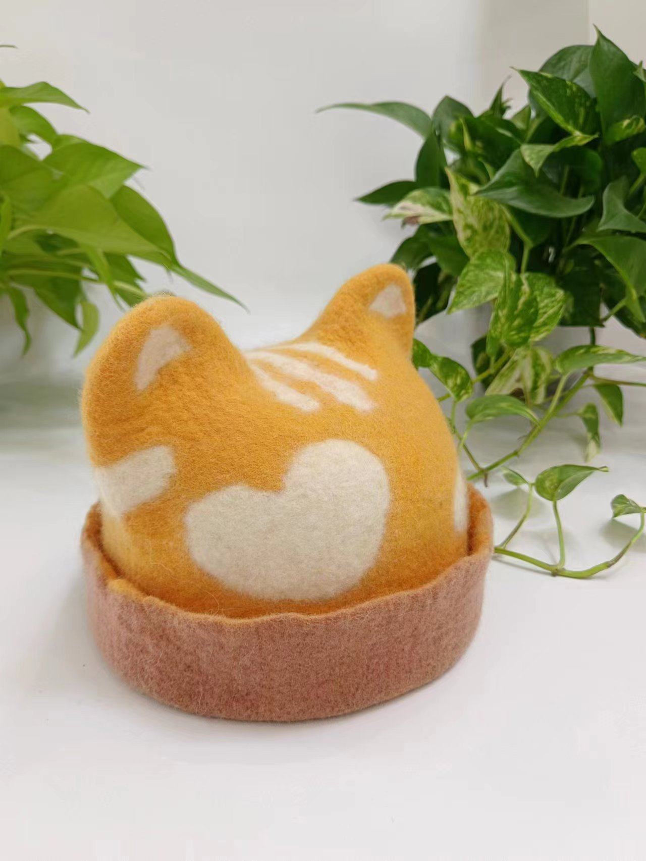 南瓜岛羊毛毡小猫帽子湿毡材料包手工DIY生日礼物儿童摄影,淘宝优惠券,粉丝福利购,淘宝优惠卷