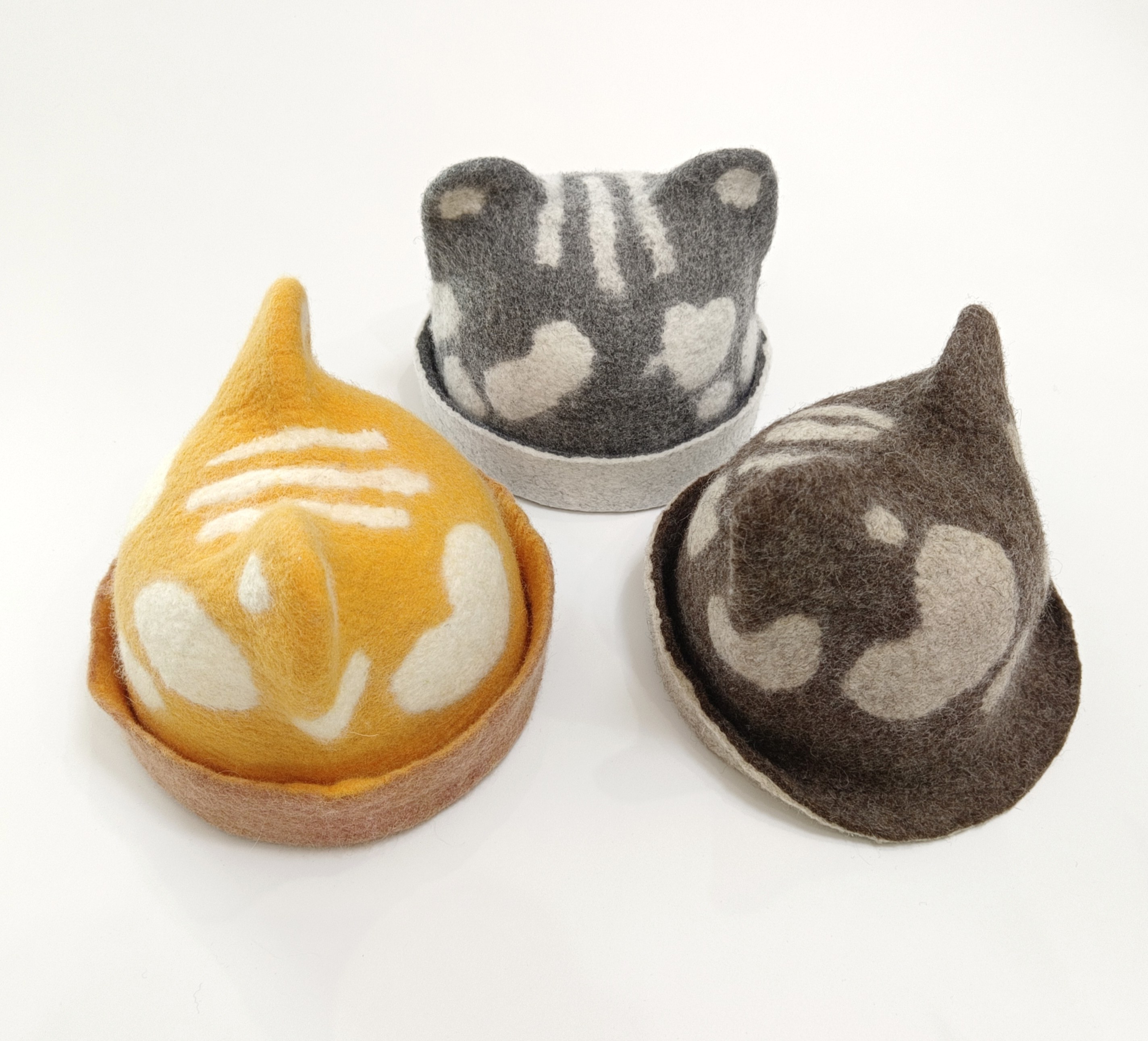 南瓜岛羊毛毡小猫帽子湿毡材料包手工DIY生日礼物儿童摄影,淘宝优惠券,粉丝福利购,淘宝优惠卷