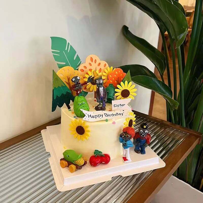 烘焙蛋糕装饰品网红植物大战僵尸人豌豆射手玉米插件生日派对摆件,淘宝优惠券,粉丝福利购,淘宝优惠卷