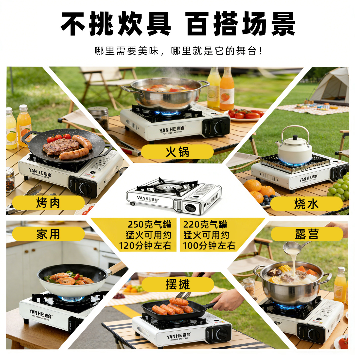 卡式炉户外便携燃气炉安全防爆节能野餐炉具瓦斯炉露营炊具煤气炉,淘宝优惠券,粉丝福利购,淘宝优惠卷