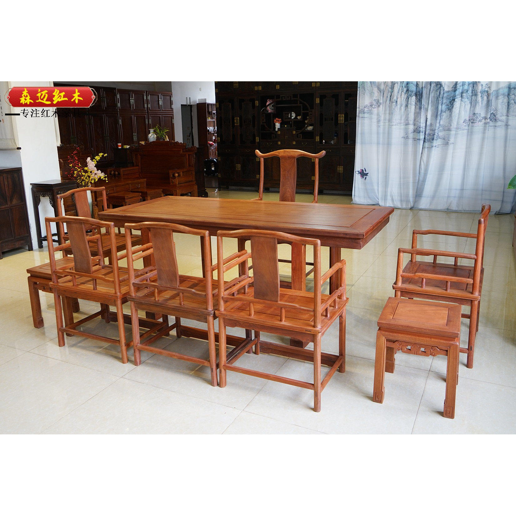 缅甸花梨红木沙发加厚独板大果紫檀画案茶桌办公桌榫卯结构,淘宝优惠券,粉丝福利购,淘宝优惠卷