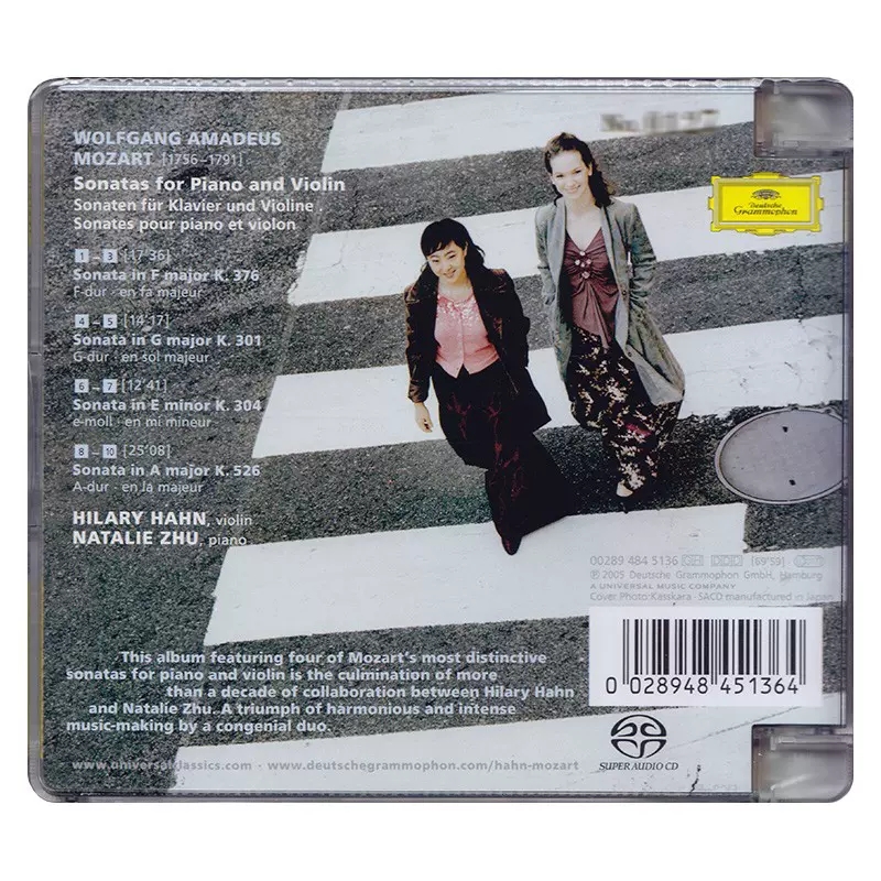 希拉里哈恩 Hilary Hahn莫扎特小提琴奏鸣曲 SACD碟片发烧名盘-图2
