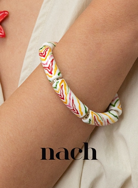 【官方授权】NACH娜趣26热带雨林老虎彩色条纹巨嘴鸟珠珠手镯手链