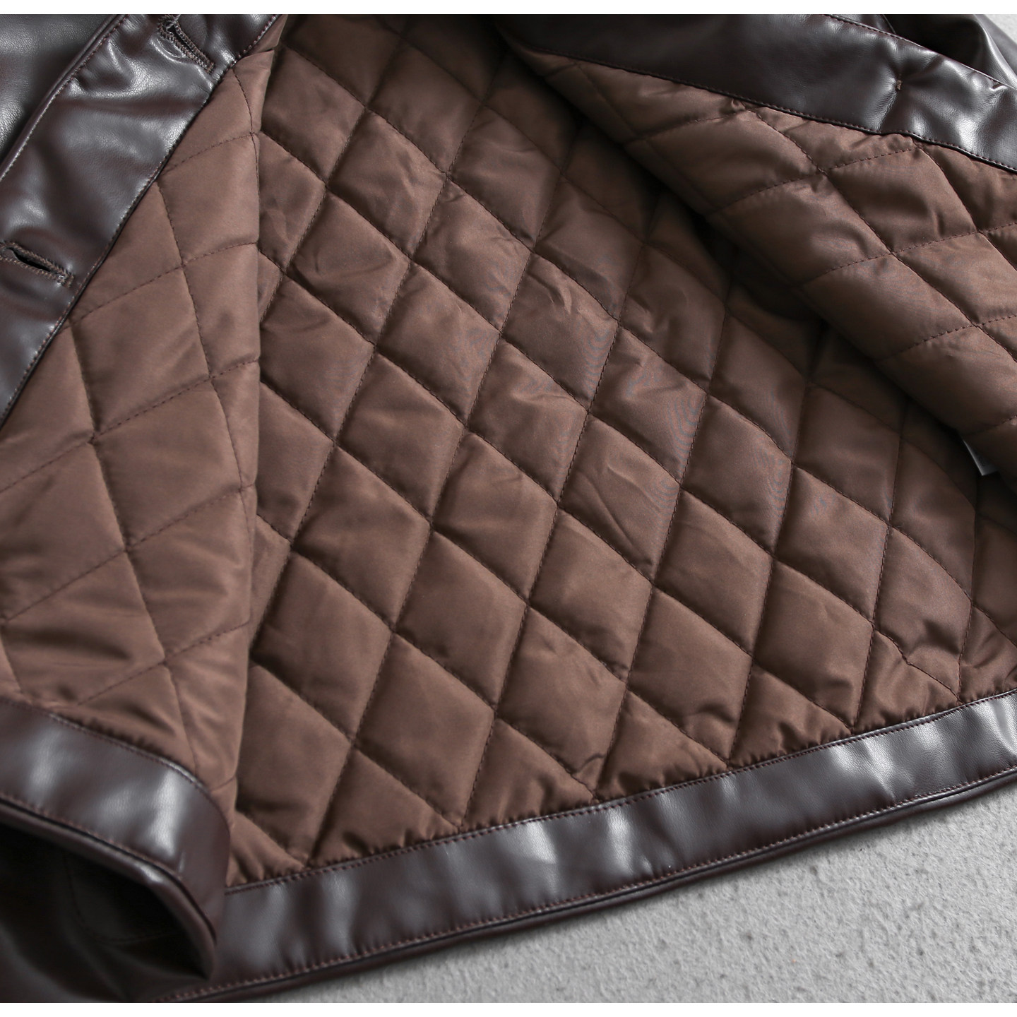 纯色百搭翻领单排扣夹棉加厚保暖2025秋季新款长袖外套女皮衣B029,淘宝优惠券,粉丝福利购,淘宝优惠卷