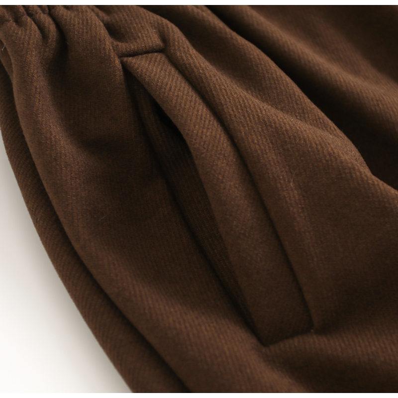 纯色显瘦高腰松紧腰2024秋季通勤气质长裙a字裙百搭女半身裙F881 - 图2