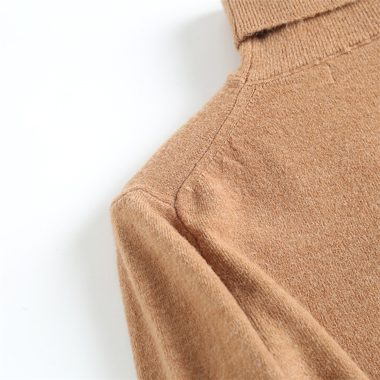 Y780纯色高领套头针织衫上衣冬季新款通勤百搭长袖女式毛衣 - 图1