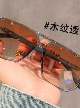 双梁痞帅男大框超轻飞行员墨镜有度数太阳眼镜显瘦时尚近视太阳镜