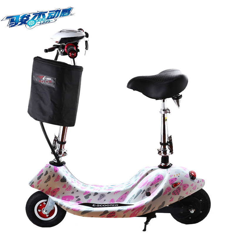 小海豚女士迷你电动车自行车代步车小型电瓶车折叠电动滑板车带娃,淘宝优惠券,粉丝福利购,淘宝优惠卷