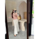 ຊຸດເສື້ອຍືດຄໍ V-neck camisole ລະດູຮ້ອນສອງສິ້ນ