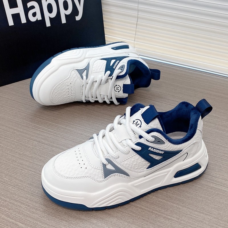 男士鞋子秋冬款厚底板鞋潮流百搭小白鞋加绒平板鞋防水运动休闲鞋,淘宝优惠券,粉丝福利购,淘宝优惠卷