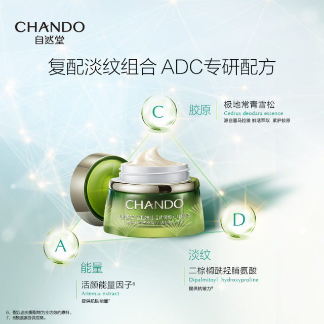 Chando Cedar Eye Cream ປັບປຸງເສັ້ນດວງຕາ, ຕ້ານການຮິ້ວຮອຍ ແລະ ຢືດຢຸ່ນ