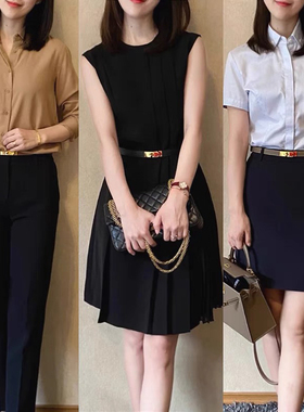 2025新款真皮腰带女装饰配裙子夏季时尚气质收腰韩版配饰细皮带女