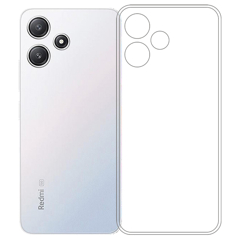 适用小米红米Note 12R超软手机壳Redmi Note 12R隐形防护壳23076RA4BC后盖保护套新款减震老人壳四周包边透光