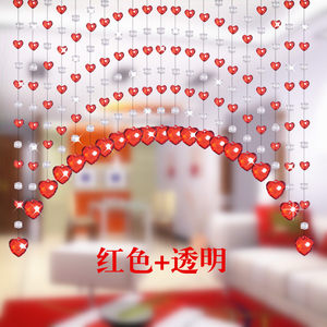 新款珠帘水晶帘成品门帘客厅隔断玄关风水装饰挂帘半帘子倾城之恋