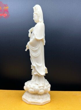 象牙果柳枝观音佛像客厅玉瓶供奉佛摆件南海观世音菩萨像保平安