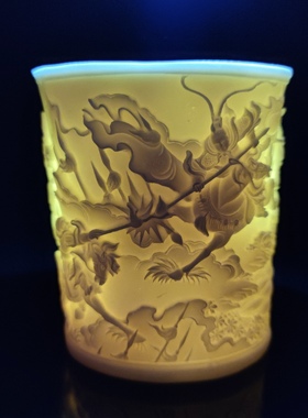 象牙果三英战吕布笔筒如意金箍棒摆件孙悟空棒子手把件工艺品送礼