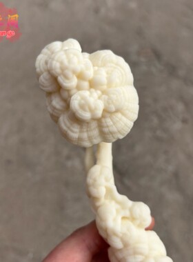 象牙果如意小挂件吊坠保平安手把件灵芝如意摆件男女包包挂坠饰品