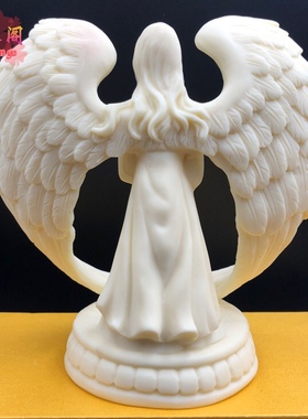 象牙果天使之翼美女摆件天使美少女工艺品家居装饰品博古架送礼物