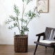 Pastoral retro style wicker large flower basket soft decoration