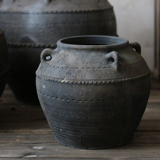 Harasuke Home Retro Distressed Pottery Vase