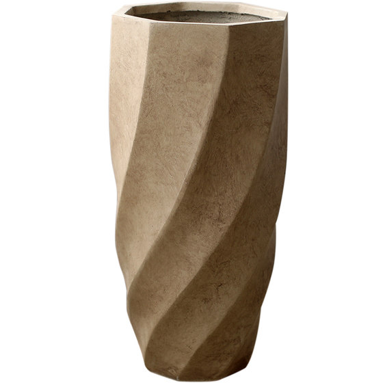 Magnesium clay artistic shape flower pot large diameter floor-standing flower pot