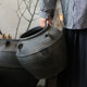 Harasuke Home Retro Distressed Pottery Vase