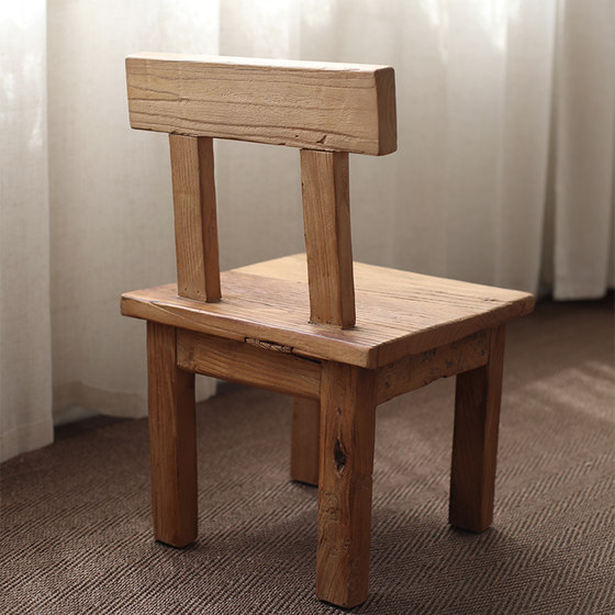 Decorative stool with retro aged mortise and tenon structure Chinese teahouse