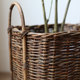Pastoral retro style wicker large flower basket soft decoration